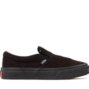 Vans Kids Black Slip-On Sneakers